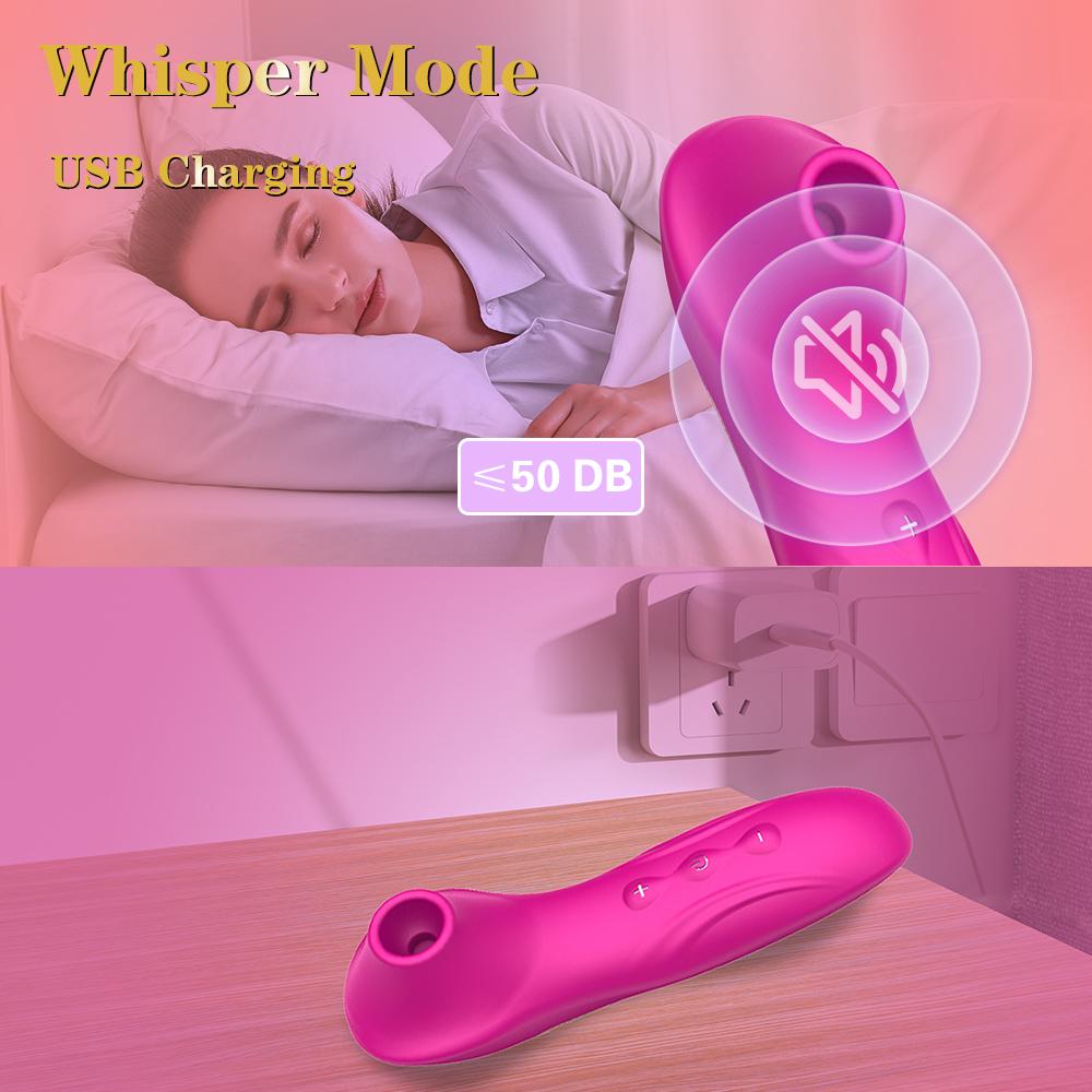 Women Clitoral Sucker Vibrator Sex Toys for Adult Women Tongue Vibrating Clitoris Stimulator Nipple Blowjob Etotic Masturbator