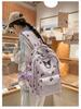 Sac à dos pour enfants à grande capacité avec imprimé mignon transfrontalier pour collège - Sac de voyage léger pour femmes