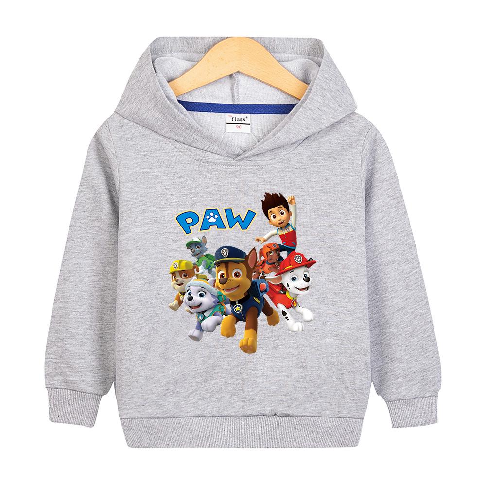 Paw Patrol Boys' Hooded Sweatshirt - Stylish, Loose-Fit Autumn Jacket for Kids