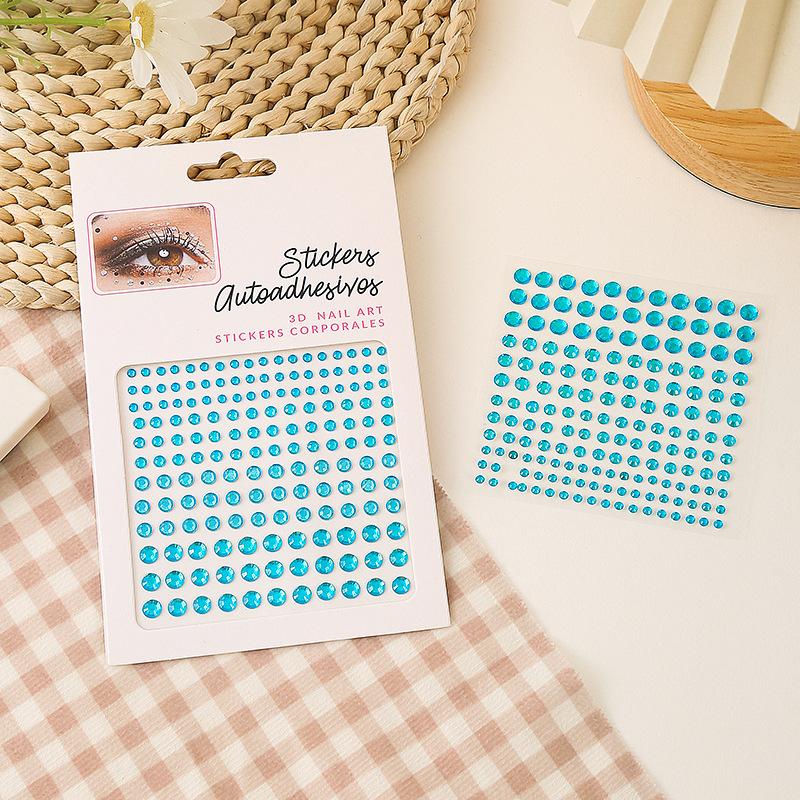 Diamond Crystal Tattoo Sticker Glitter Eyeliner Eyebrow Make Up Face Eyes Diamond Tattoos Rock Rhinestone 3D Eyeliner Stickers