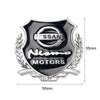 AUK2  3D Metal Car Badge Body Trunk Sticker Emblem Decoration Center Cover For Nissan Nismo GTR Qashqai j10 Rogue Juke X-Trail Tiida