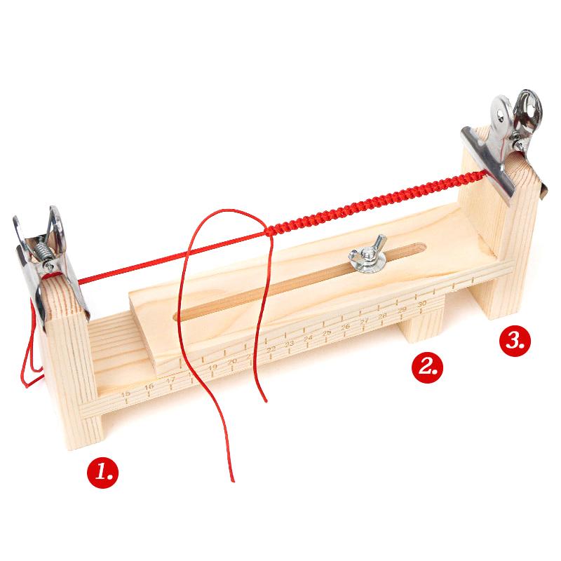 Rope Braiding Tool Hand-Knitted Rope Rack Adjustable Length For Bracelet Necklace Maker Diy Handcraft Rope Knitting Fixing Tools