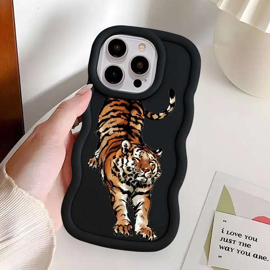 Cool Horse Tiger Soft Phone Cover Case for iPhone 14 15 Plus 8 XR 12 13 16 Pro Max 17 Air 11