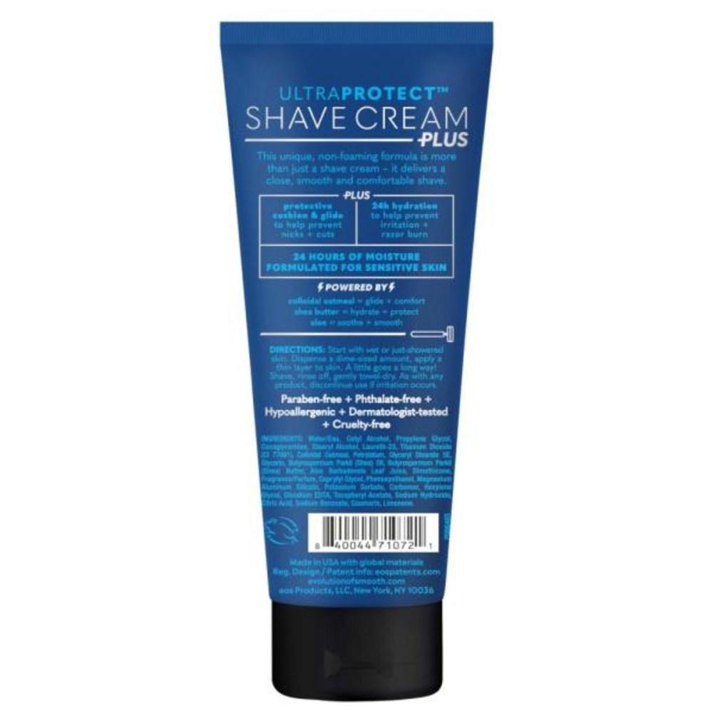 Eos UltraProtect™ Men's Shave Cream Fresh Woods 24-Hour Hydrating Non-Foaming Formula 7Floz, Blue Surf 207ml X 1