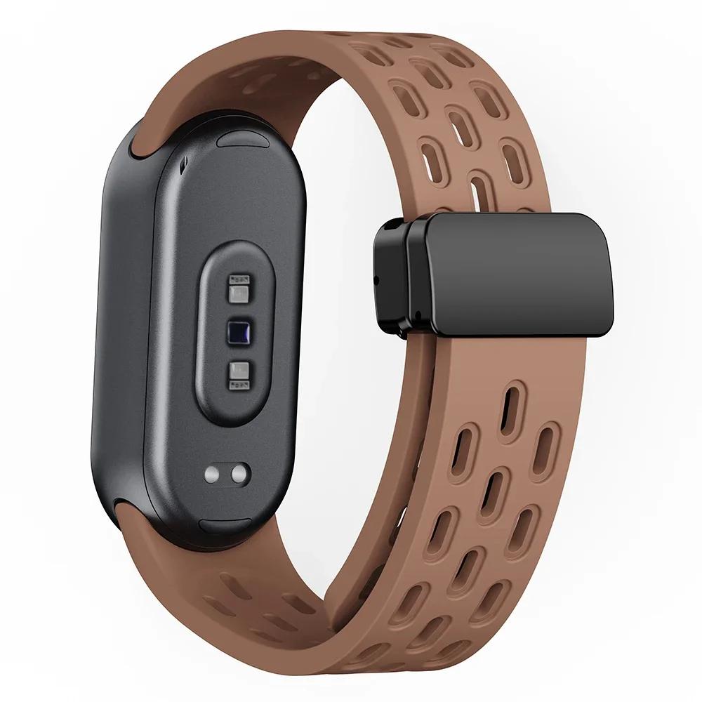 Sports Silicone Strap For Xiaomi Mi Band 9 Breathable Smart Watch Watchband Replacement Bracelet for Mi Band 8 9 Accessories