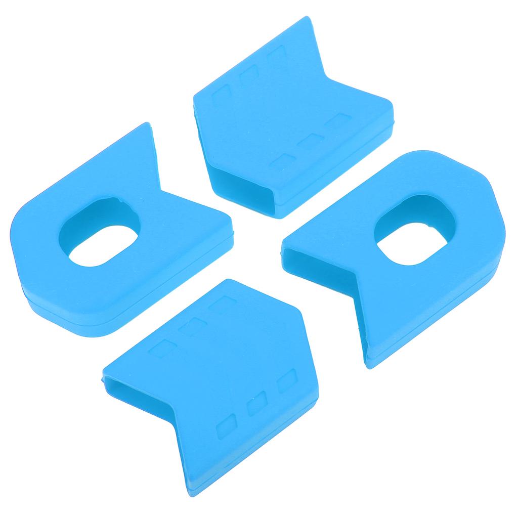 4 szt. Osłona ramienia korby roweru MTB Szosowego Nakładka na korbowód Osłona Silikonowe osłony korby Niebieski