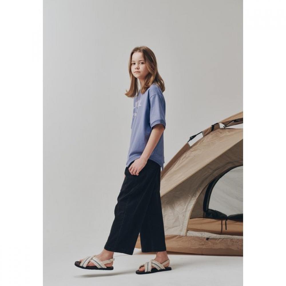 Bluetail Violet Unbalanced Short Sleeve Sweatshirt Azb2ts01vi