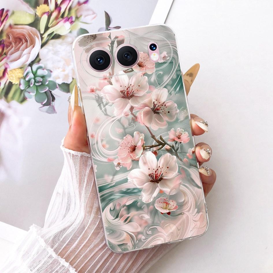 6.55" For Honor 500 5G Case Fashion Flower Bowknot Soft Slim Silicone Phone Cover For Honor 500 Pro Funda MEY-AN00 Honor500 Capa