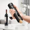 Single Gift Set Unit Rechargeable Electric Wine Bottle Opener Powerful Automatic Wine Opener Corkscrew with Foil Cutter Wine Pourer Vacuum Stopper