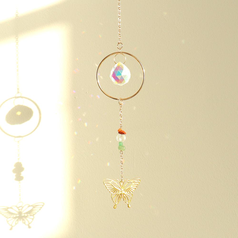 Butterfly Crystal Wind Chime Sun Catcher Pendant - Room & Car Decoration Gift T127