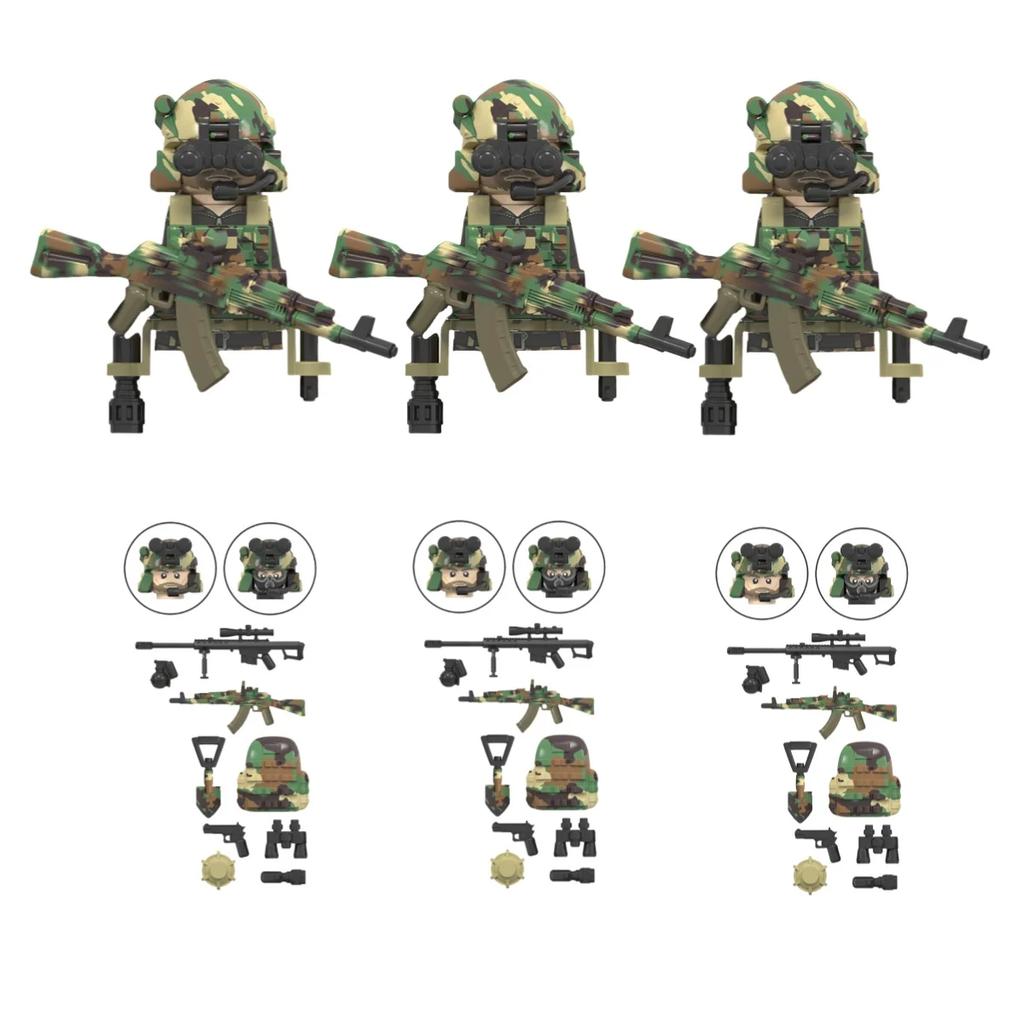 Spezialeinheiten Mini-Baustein Action-Figur SEAL Moderne Soldaten Spezialeinheit KSKSSSO Baustein Handgefertigt, Modellspielzeug