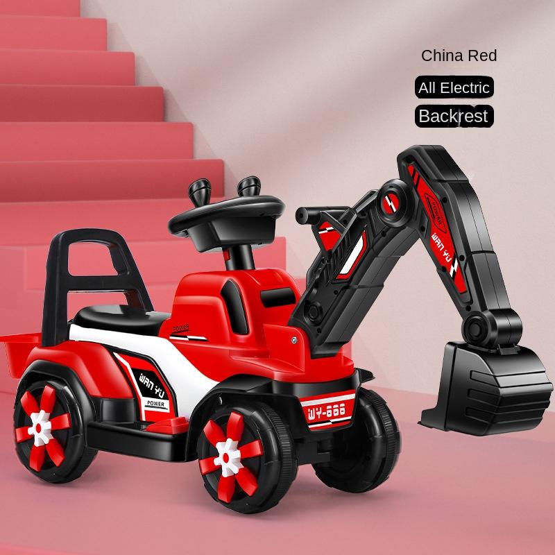 

Инженерная машина экскаватор стиль четыре колеса детская машинка игрушка ручное управление защитное ограждение 1-5 лет детские подарки на день рождения US