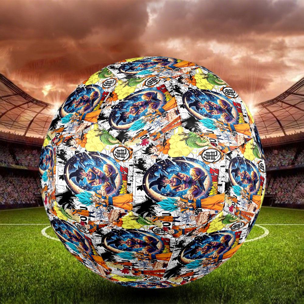 DRAGON BALL Print Size 5 Soccer Ball, Standard Match Football for Sports Game and Team Practice, Ideal Gift for Soccer Fans