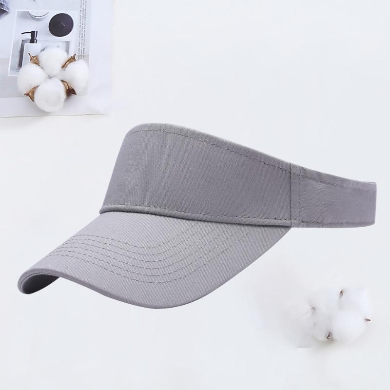 Hat female spring summer sun protection empty top hat embroidery sports outdoor outing visor cap cap male
