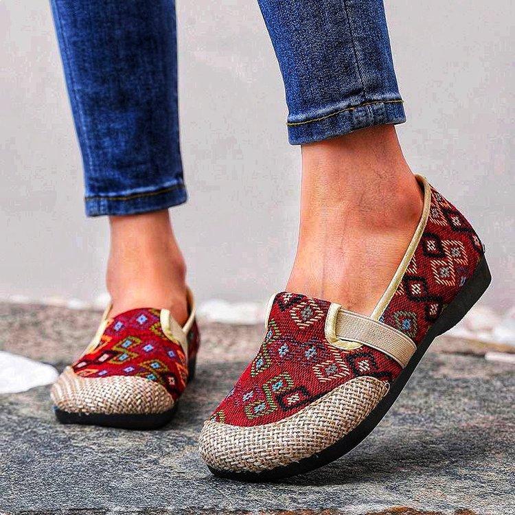 

Casual large size bohemian women s shoes autumn new women s comfortable soft-soled single shoes 37