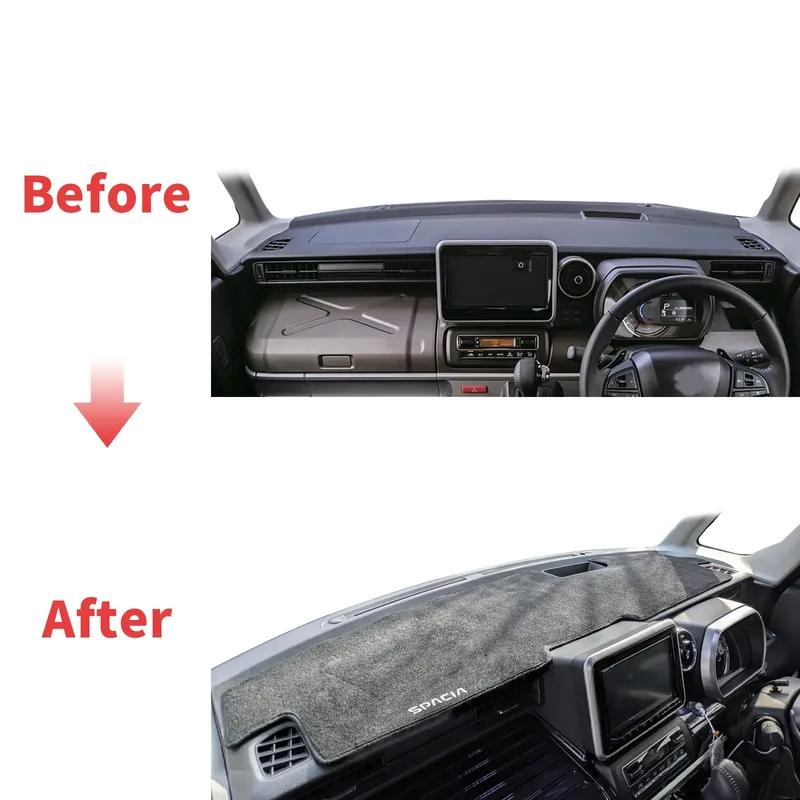 Fit for Suzuki Spacia MK2 MK53S 2017- RHD Car Accessories Dashmat Protective Carpet Dashboard Cover Pad DashMat Sunshade