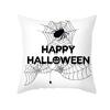 New Nordic Halloween Throw Pillow Cover Black Letter Print Sofa Cushion Cover Cushion Cover Home
