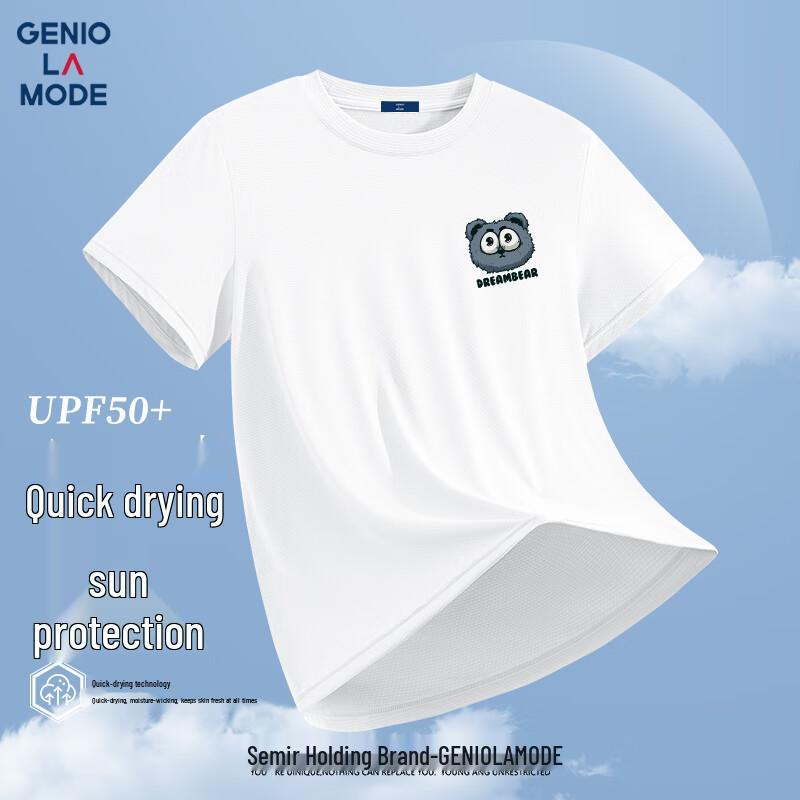 GENIOLAMODE Men s Ice Silk Quick-Dry Cooling Short Sleeve T-Shirt 3XL