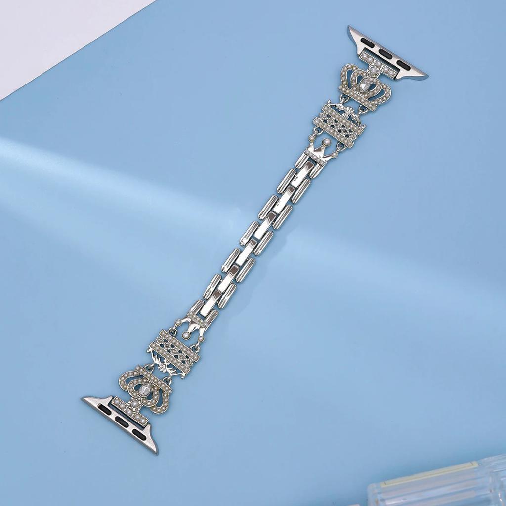Diamond strap/Case for Apple Watch Strap 45mm 44mm 40mm 41mm Metal strap Cute and Fun case for iwatchx Series 987654SE