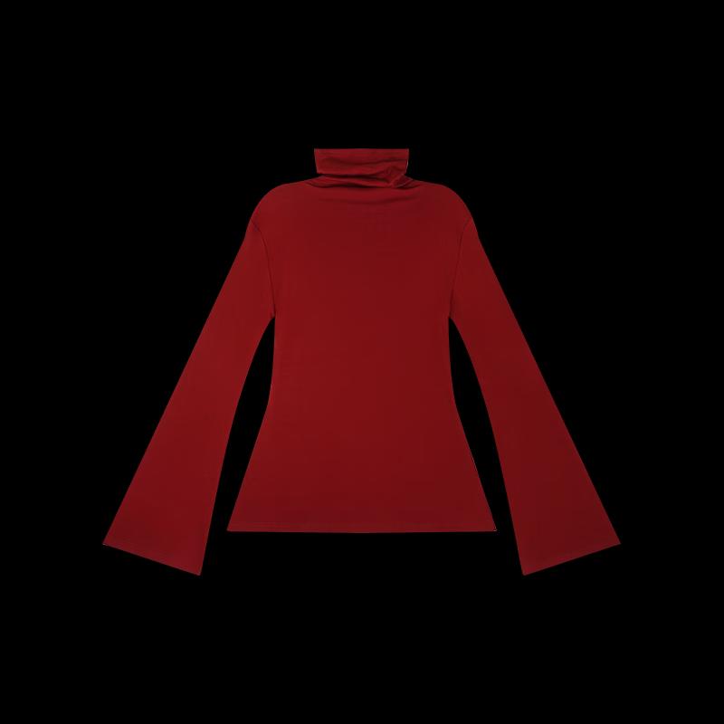 HECO Women's Cloud Soft Wool Blend Turtleneck Knit Top