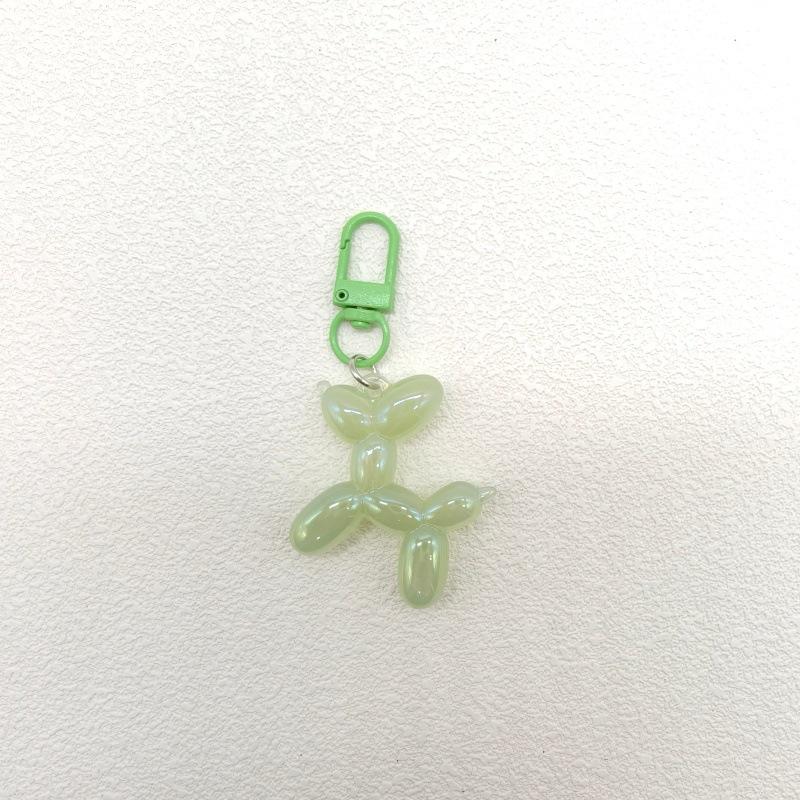 Color-Plated Balloon Dog Acrylic Keychain Pendant