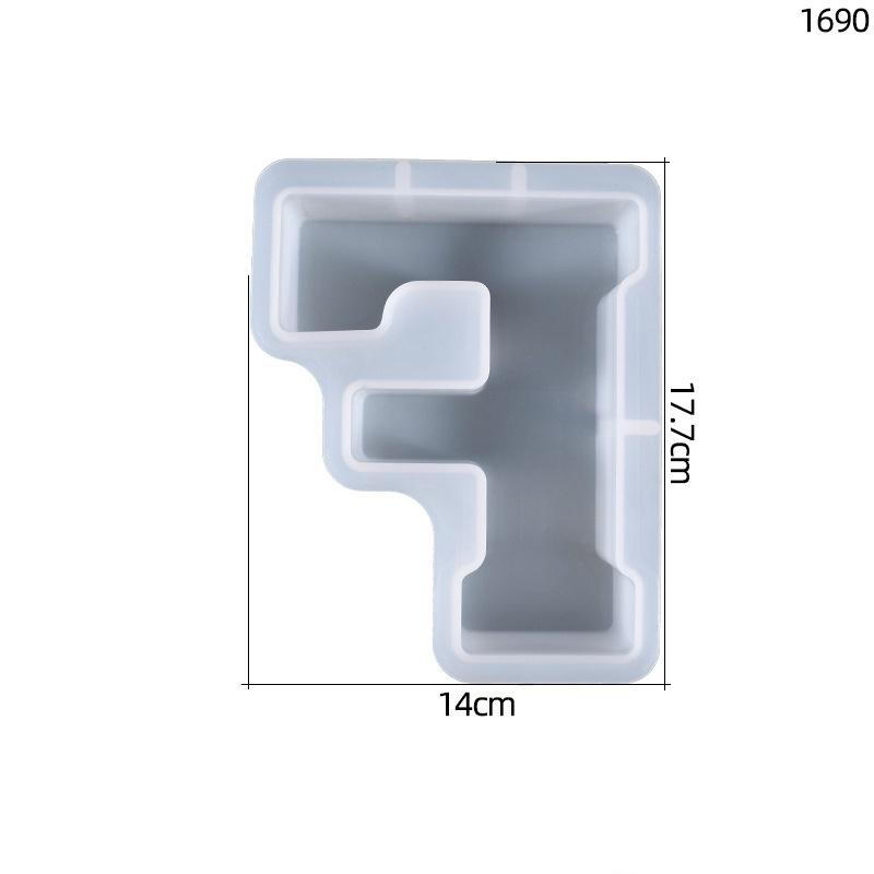 Resin Molds Resin Casting Alphabet Mold - 26 Large Letters Pendulum Crystal Molds, Sturdy Letter & Number Silicone Mold for Epoxy Resin Crafts
