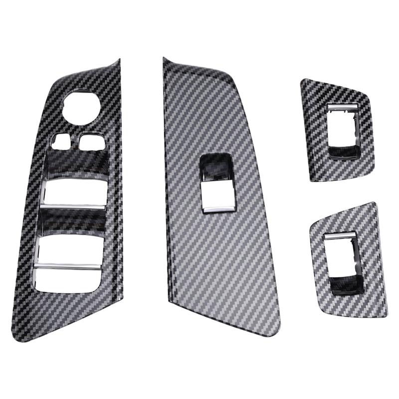 ABLZ-Car Interior Door Window Switch Cover For BMW 5 Series M5 G30 G31 G38 F90 2017- 525 528 530 540