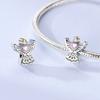 Cuentas con Colgante Original Cruz de Ángel de Plata 925 Pulsera DIY Para Mujer Joyería de Moda