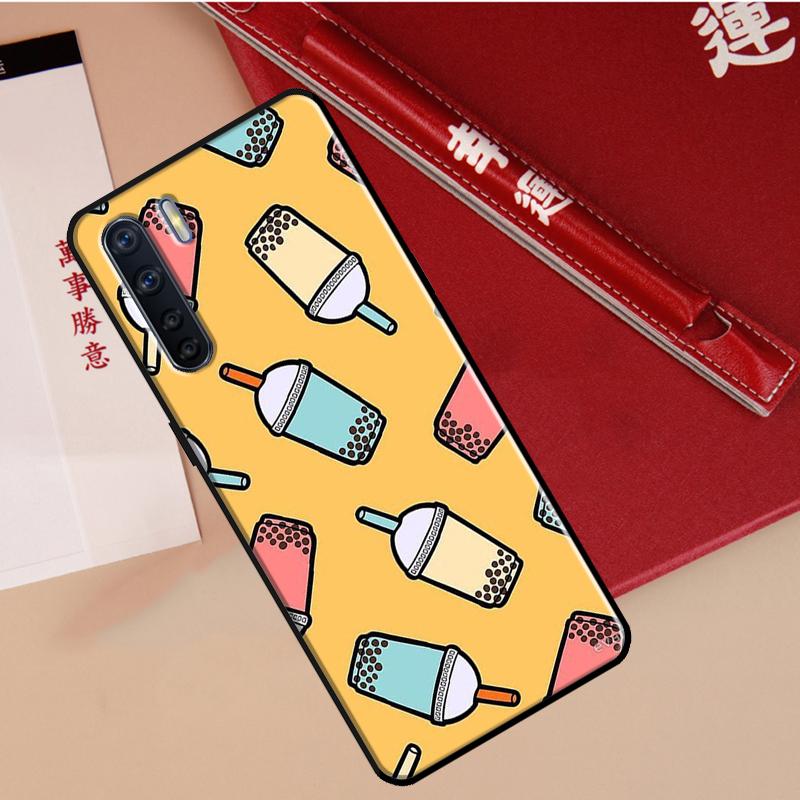 

Boba Milk Tea Case For Oppo A80 A58 A5 Pro A15 A16 A17 A57 A77 A94 A74 A54 A76 A96 A40 A60 A18 A38 A78 A98 OPPO A94 5G