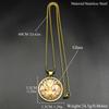 Holy Trinity Father Son Spirit Medal Flower Glass Pendant Necklace for Women Men Stainless Steel Christian Amulet Chain Jewelry