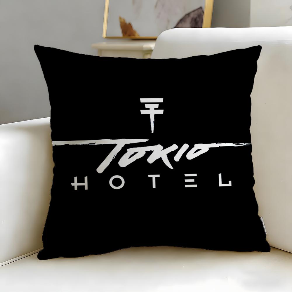 

Классическая наволочка Tokio Hotel Мягкая Легко стирается Универсальная для дивана кровати путешествий и офиса 30X30cm