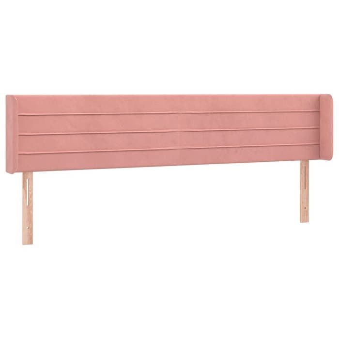 VidaXL LED Headboard Bedroom Furniture Double Bed Accessory Head of Bed Frame Interior Pink 3123435