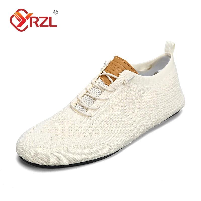 YRZL Mesh Loafers Men Driving Moccasins Thin Bottom Flats Walking Shoes Breathable Non Slip Casual Loafers Summer Mens Shoes