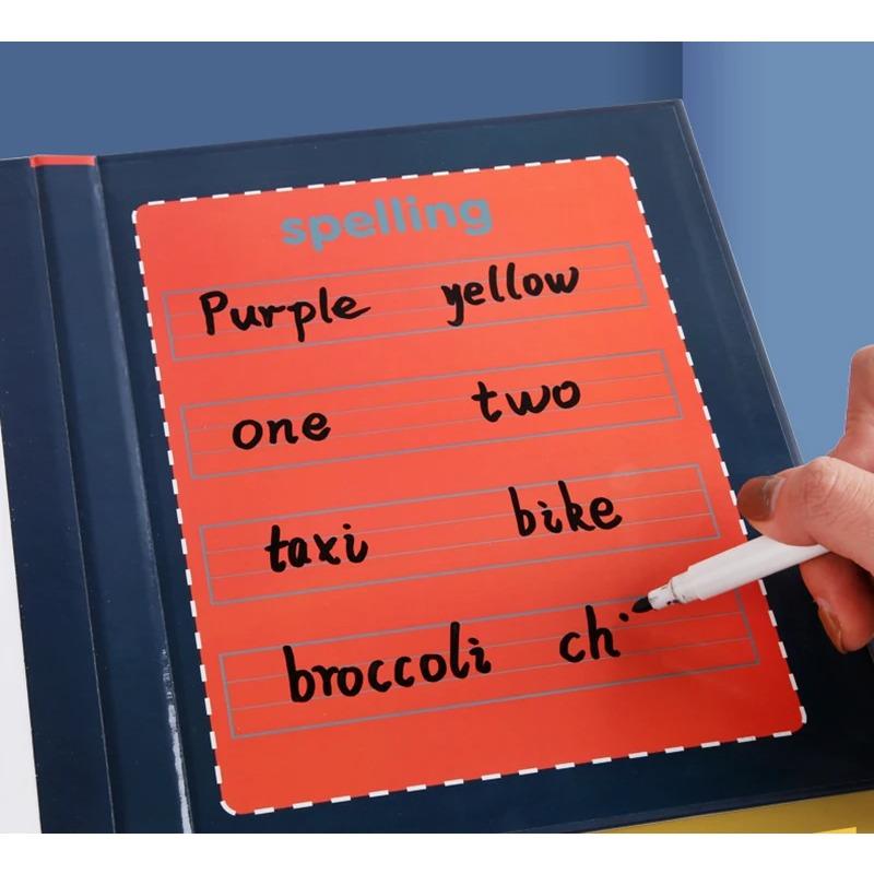 Baby Montessori Education English Alphabet Cards Magnetic Puzzle Toys Early Education Learning Words Writing Spell Teaching Aids