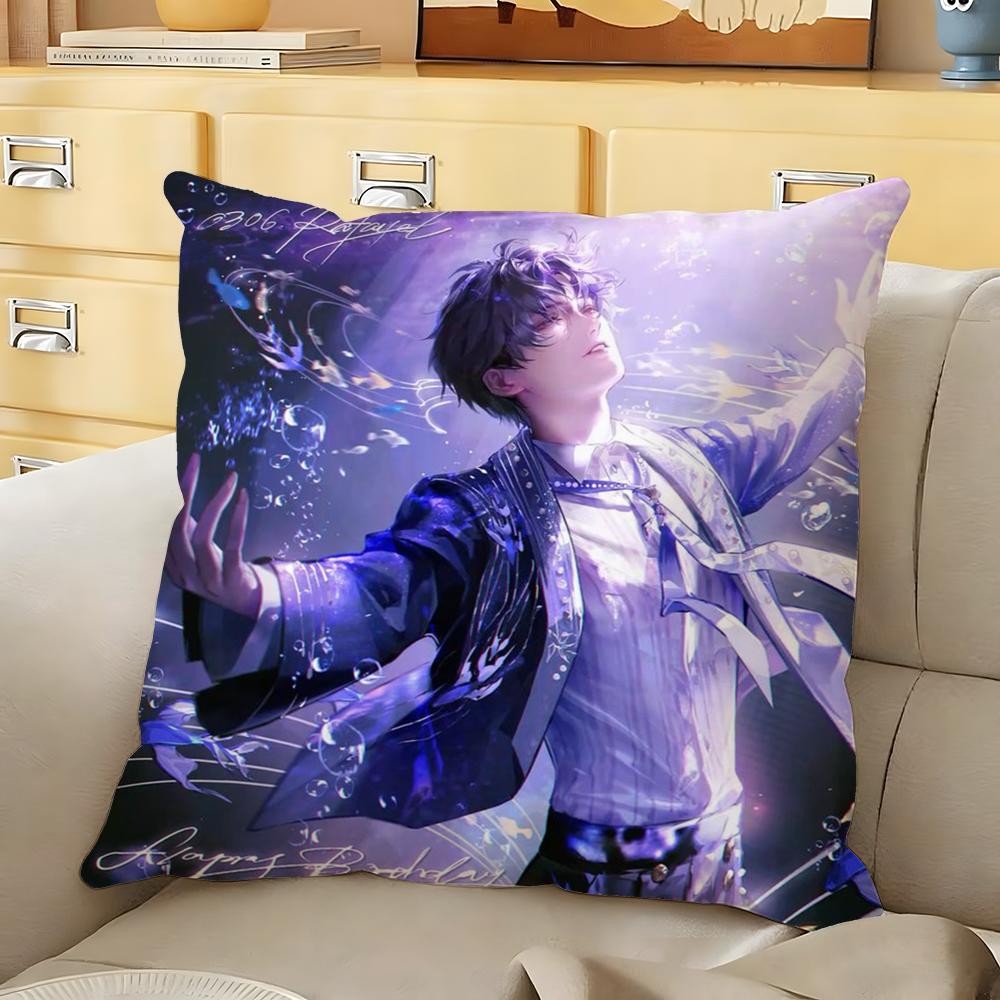 RRafayel Love DDeepspace Cushion Cover Soft Durable Reversible Pillow Cover Home Car MultiScene Daily Comfort Pillowcase