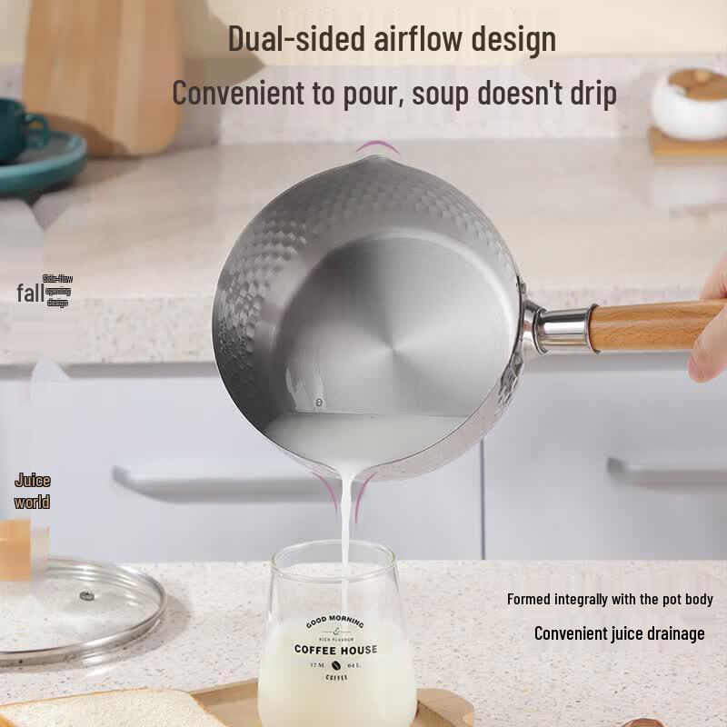 Haolaibao Stainless Steel Non-Stick Milk Pot with Steamer