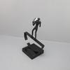 Creative Abstract Acrobatic Character Decoration Ornaments, Hand-held Silver Ball Sculptures, Desktop Decorative Sculptures