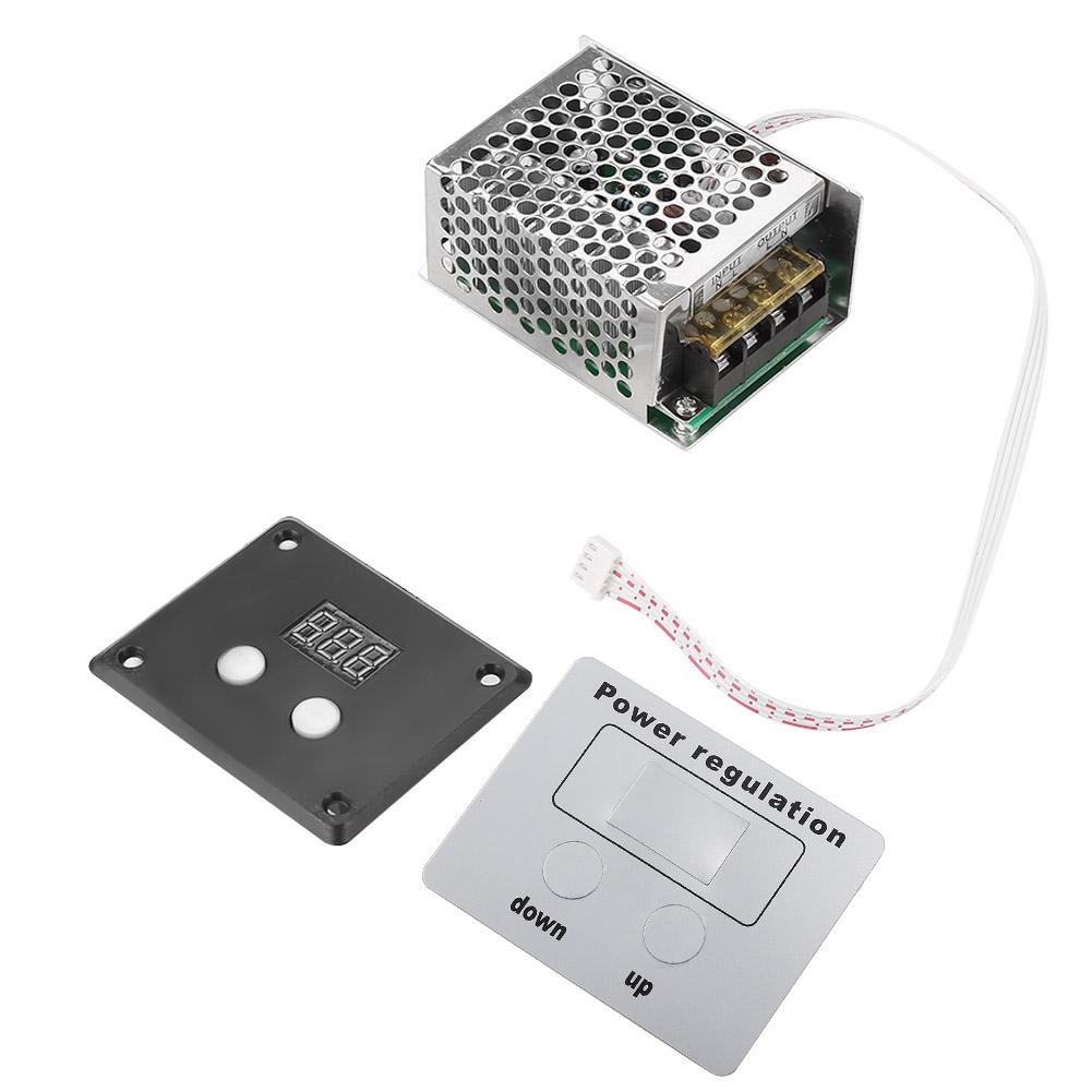 4000W SCR Digital Voltage Regulator Speed Control Dimmer Thermostat AC 220V