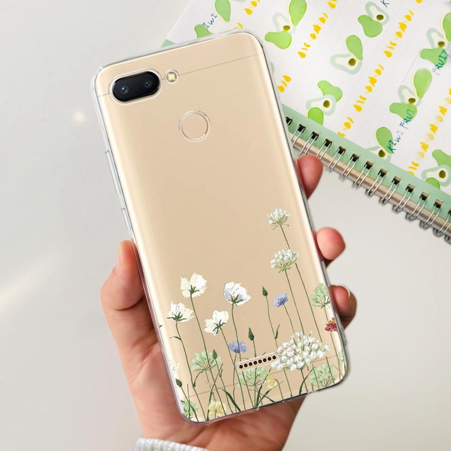 For Xiaomi Redmi 6 6A Case Cute Painted Cover Clear Silicone Phone Case Soft TPU Shell For Redmi 6A Redmi6 Redmi6A Fundas Bumper