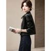 D.F.DEAR Women's Retro Stand Collar Short Jacket