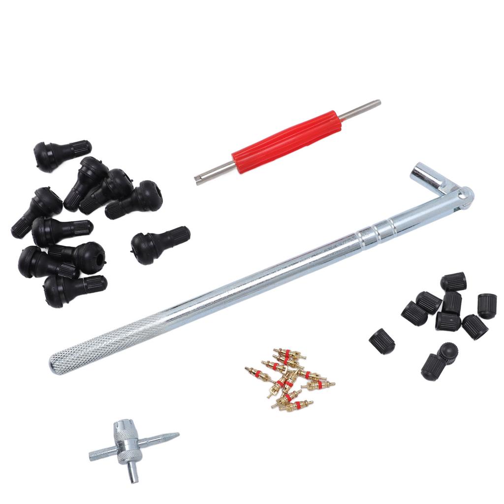 Ventileinsatz Ausdreher Einsetzer Werkzeug Multifunktional Edelstahl Schnellwechsel Reifenventil Werkzeugsatz