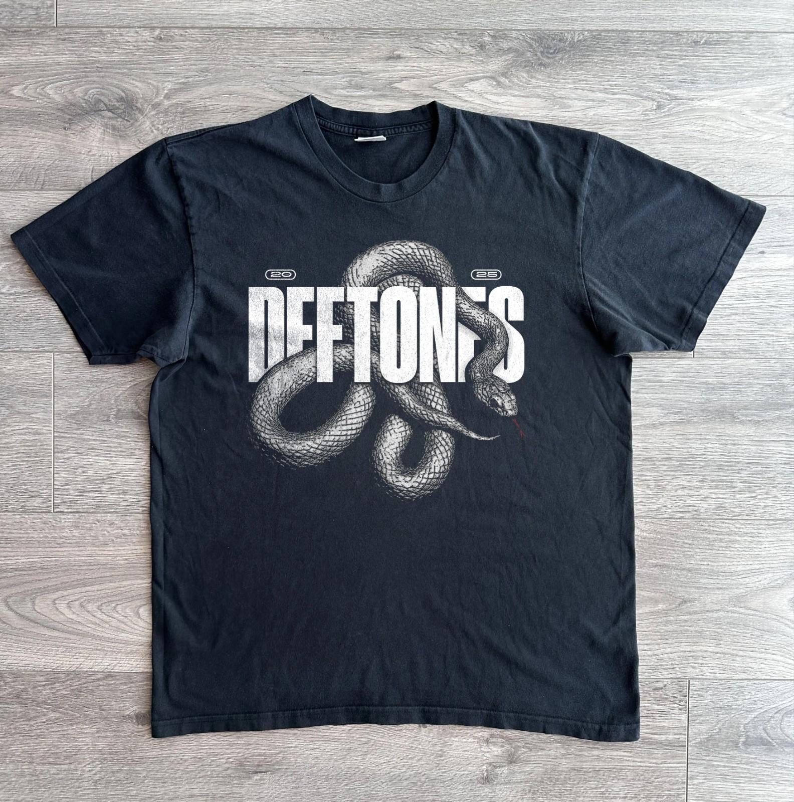 Deftones Private Snake Tour 2026 Heavy Cotton Black T-shirt Size S-5XL XL