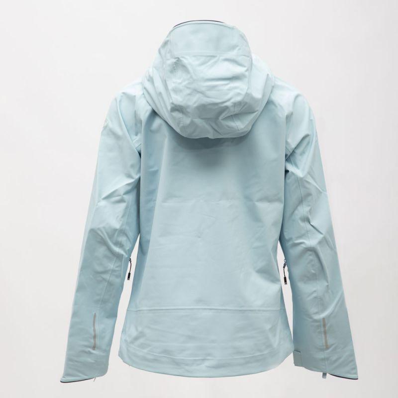Veste bleu ciel avec capuche softshell fermeture zippée noire Femme ROSSIGNOL