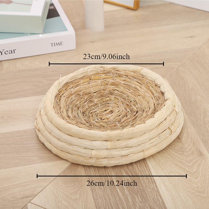 

Сплетенное из травы гнездо для голубей Гнездо для почтовых голубей Гнездо для вылупления и размножения Гнездо из кукурузной шелухи, устойчивое к опрокидыванию, принадлежности для домашних животных