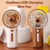 Xiaomi Mini Fan with High Wind Power, Portable Capibala Handheld Fan, USB Charging, 3-speed Wind Speed, Summer Cooling