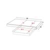 Miyatake Seisakusho Avenir Under-Microwave Tray with Full Slide Rails, Double Rail, 80cm Wide X 40cm Deep X 5cm High, TY-002 (White)