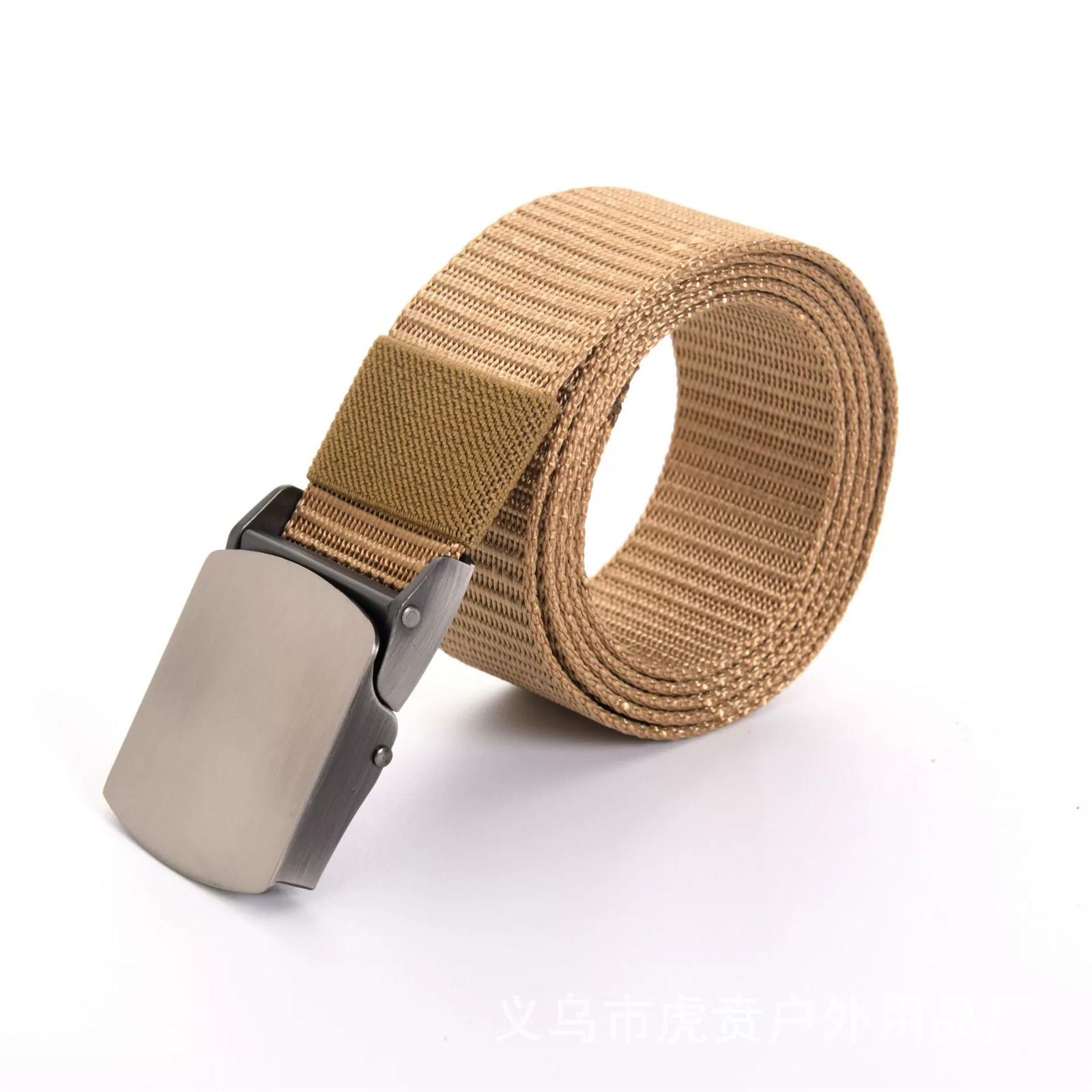 

Men’s Belt – V-Shaped Tank Pattern Alloy Buckle, Outdoor Casual -Nylon Belt, Heavy Duty Military Waist Belt One Size