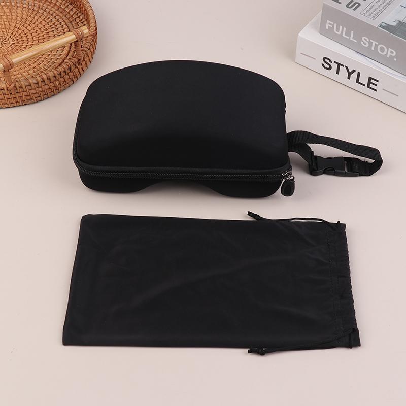 Protection Ski Eyewear Box Ski Glasses Case Eyewear Hard Shockproof Case Ski Goggles Black Nylon Bag For Storing Ski Goggles