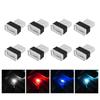 1/2/4PCS Mini USB LED Car Light Auto Interior Styling Atmosphere Decorative Lamps Emergency Lighting Portable Ambient Lights