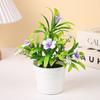 Plastic Morning Glory Artificial Potted Plants Multicolor Faux Bonsai  Home Decoration